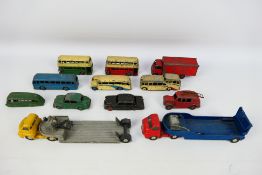 Dinky - Corgi - A collection of unboxed vehicles including Guy Slumberland van # 514,