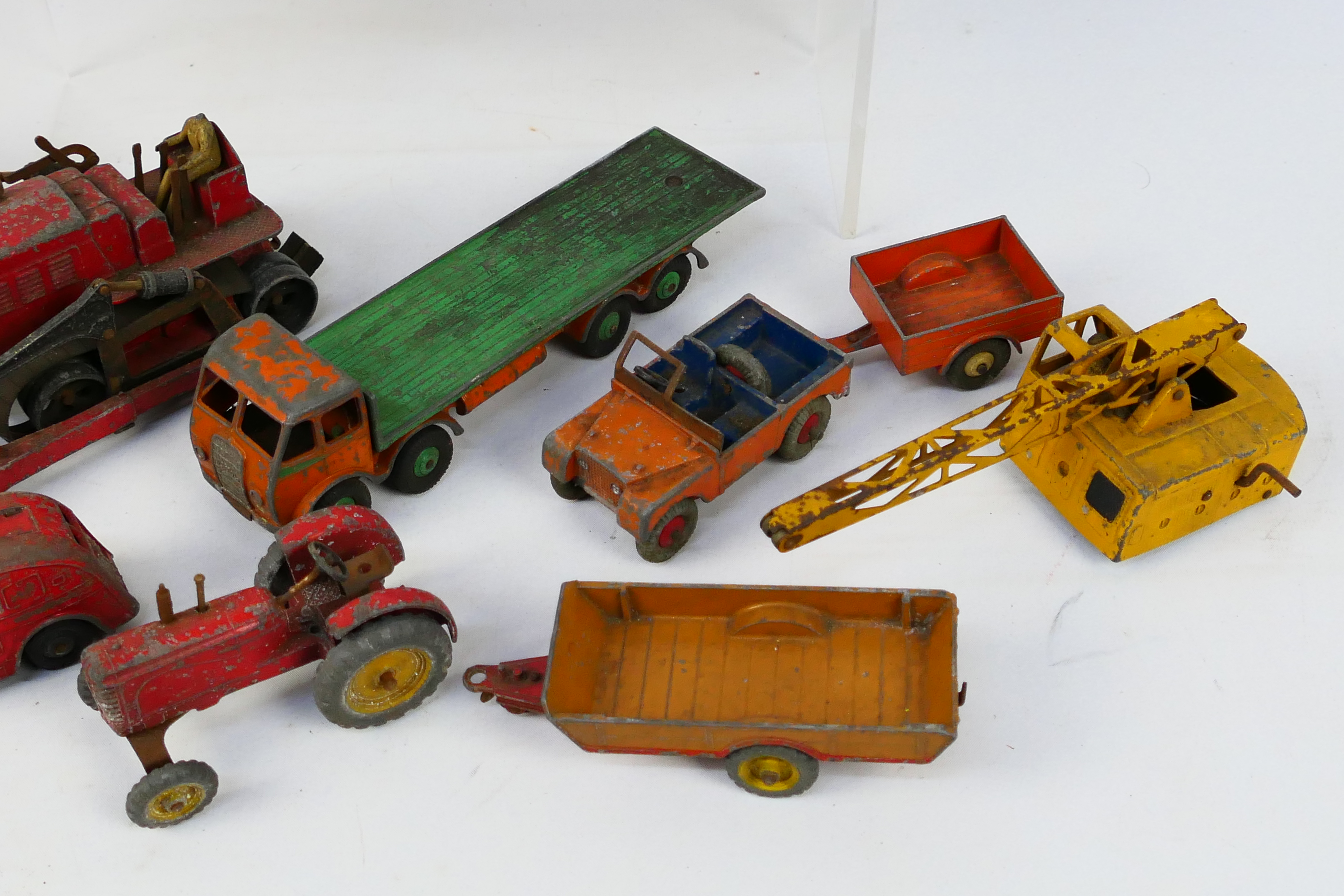 Dinky - A group of unboxed models including Foden 8 wheel platform lorry # 502, - Image 3 of 4