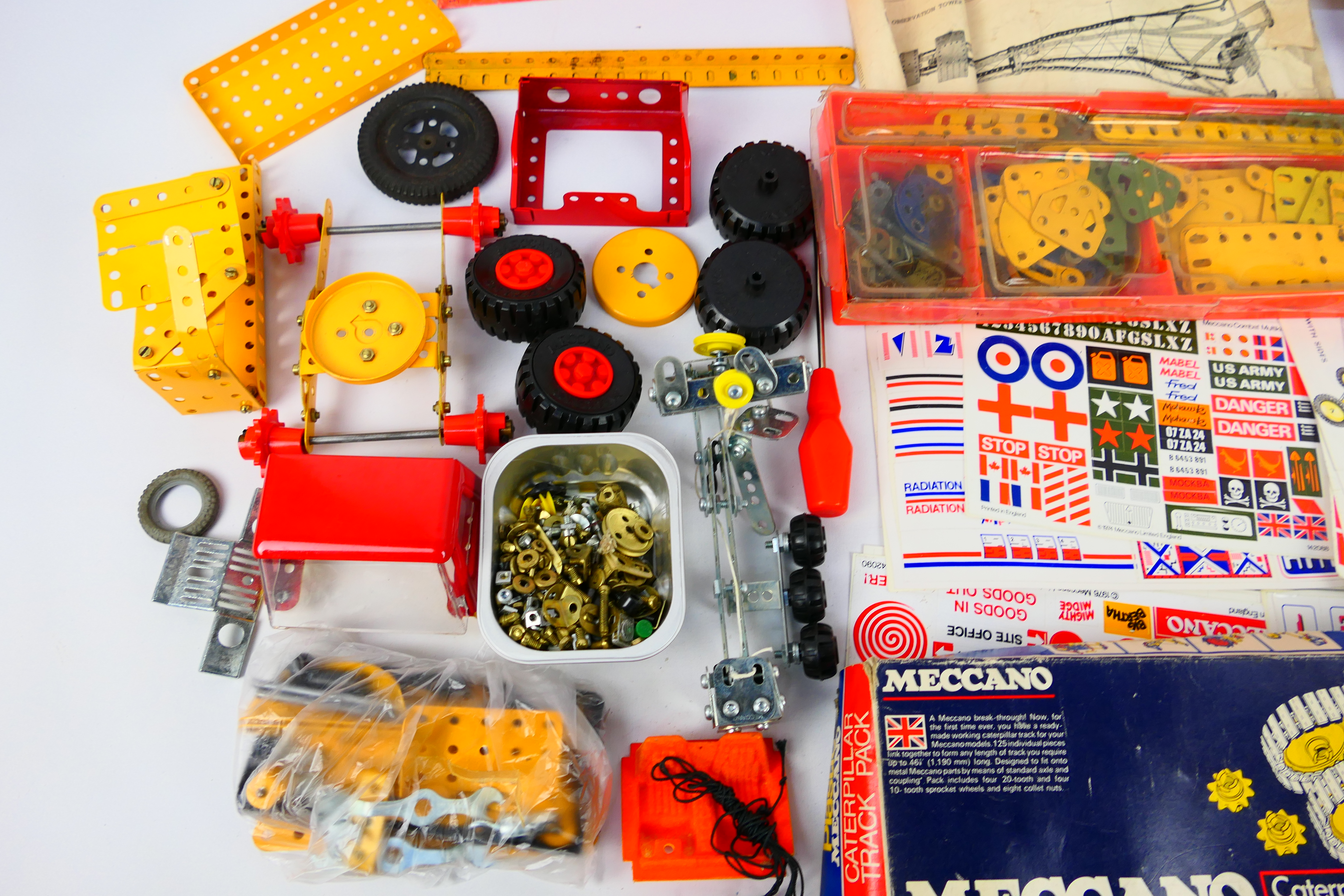 Meccano - A collection of parts and kits including a part built Highway truck, - Image 4 of 10