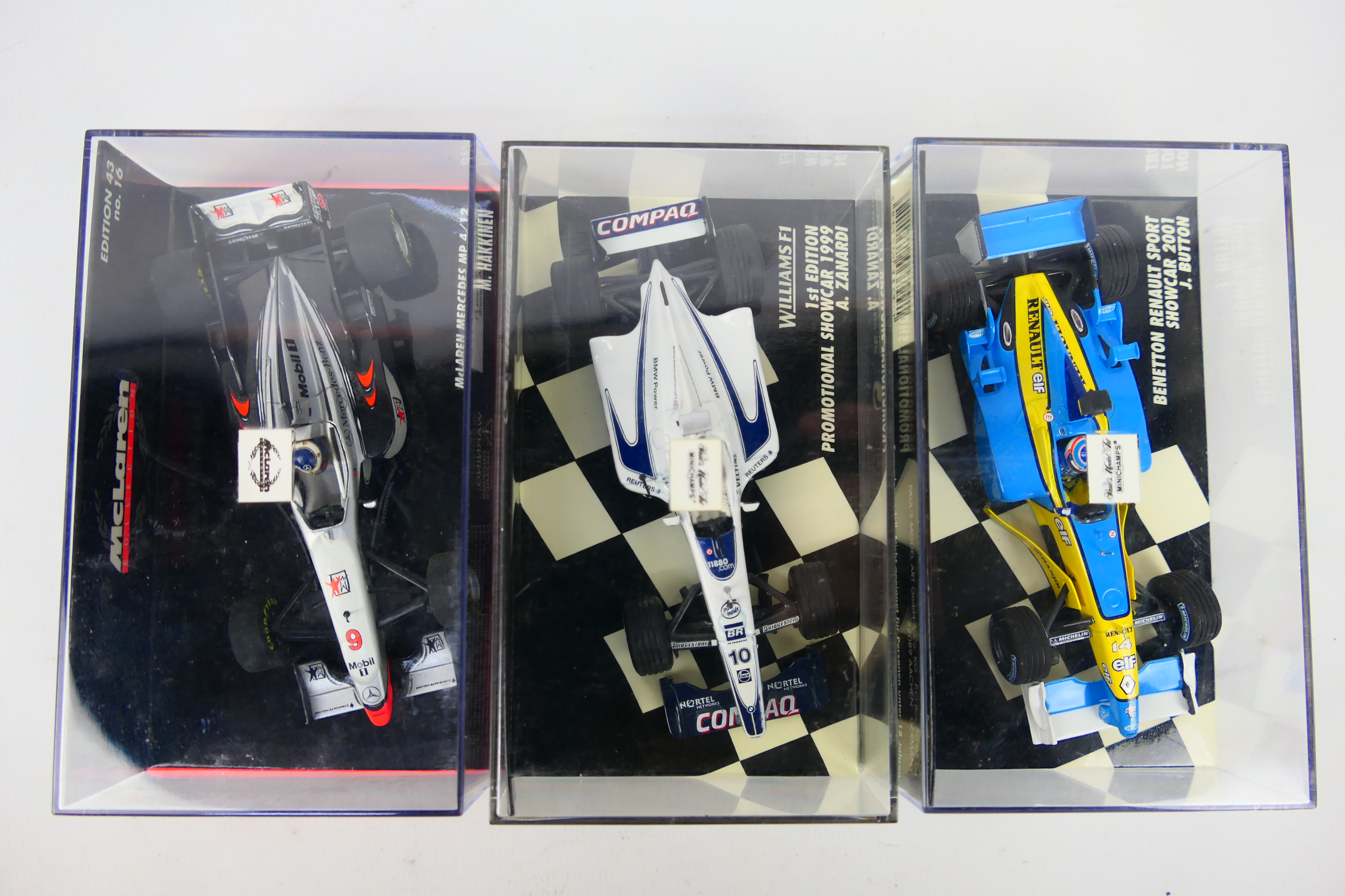 Minichamps - Seven boxed 1:43 scale diecast F1 racing cars from Minichamps. - Image 5 of 8