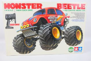 Tamiya - A boxed Tamiya #46006 1:14 scale Tamiya Quick Drive 'Monster Beetle' Radio Control Model