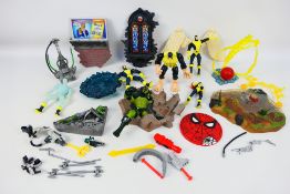 Marvel - Toy Biz - X-Men - Spider-Man - A group of action figures and accessories including Angel,