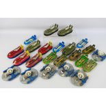 Corgi - Dinky - Matchbox - A collection of unboxed Hovercraft models in various colours and
