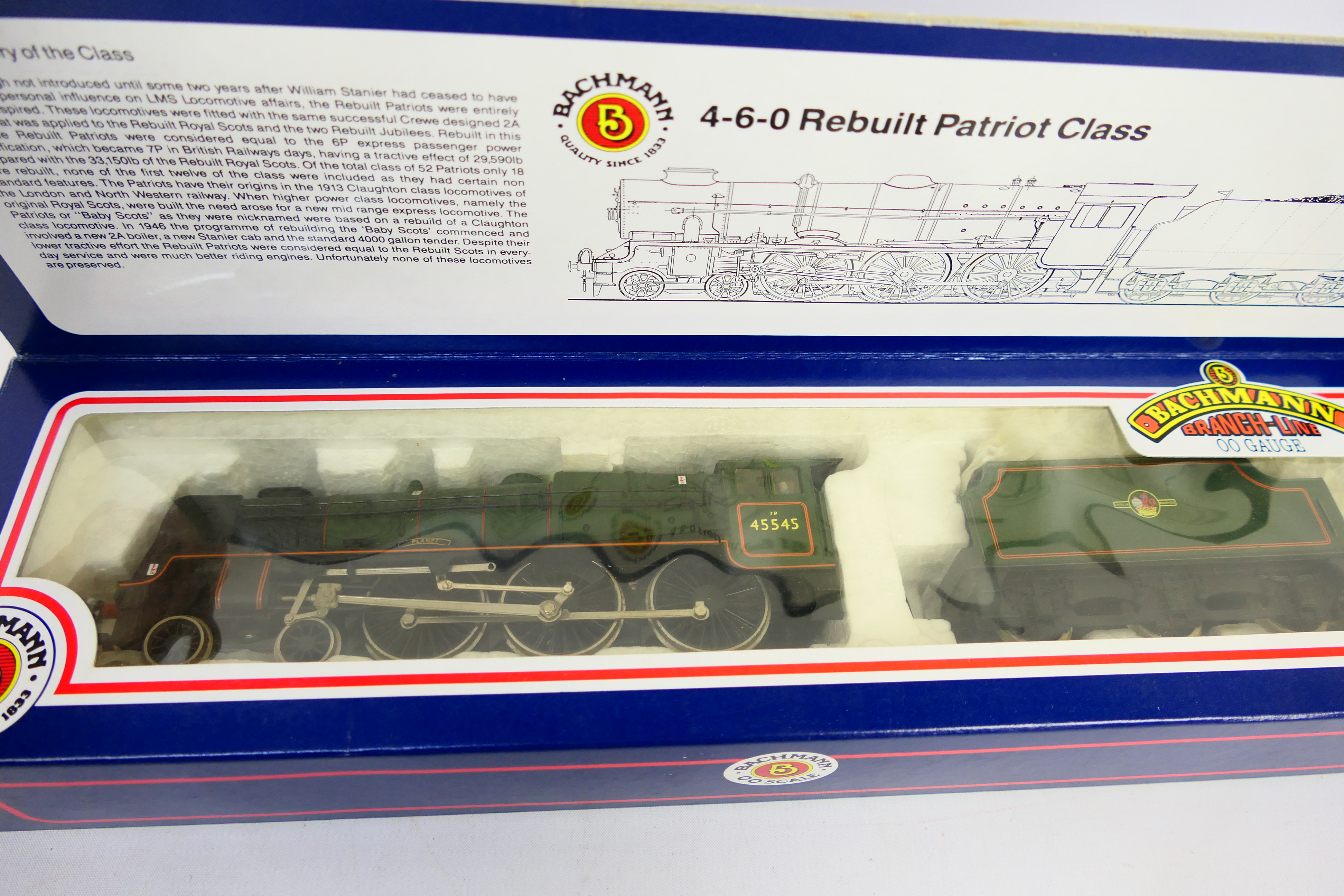 Bachmann - A boxed Bachmann OO gauge #31-201 Patriot Class 4-6-0 steam locomotive and tender, Op.No. - Image 6 of 8