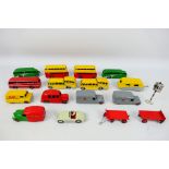 Dinky Toys - A group of repainted Dinky Toys including #109 Austin Healey; #480 Bedford Van;