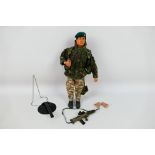 Palitoy - Action Man - An unboxed 1964 Action Man action figure with Flock hair and eagle eyes in