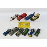 Dinky - A group of unboxed models including Thunderbolt record car # 23m, Taxi # 36g,