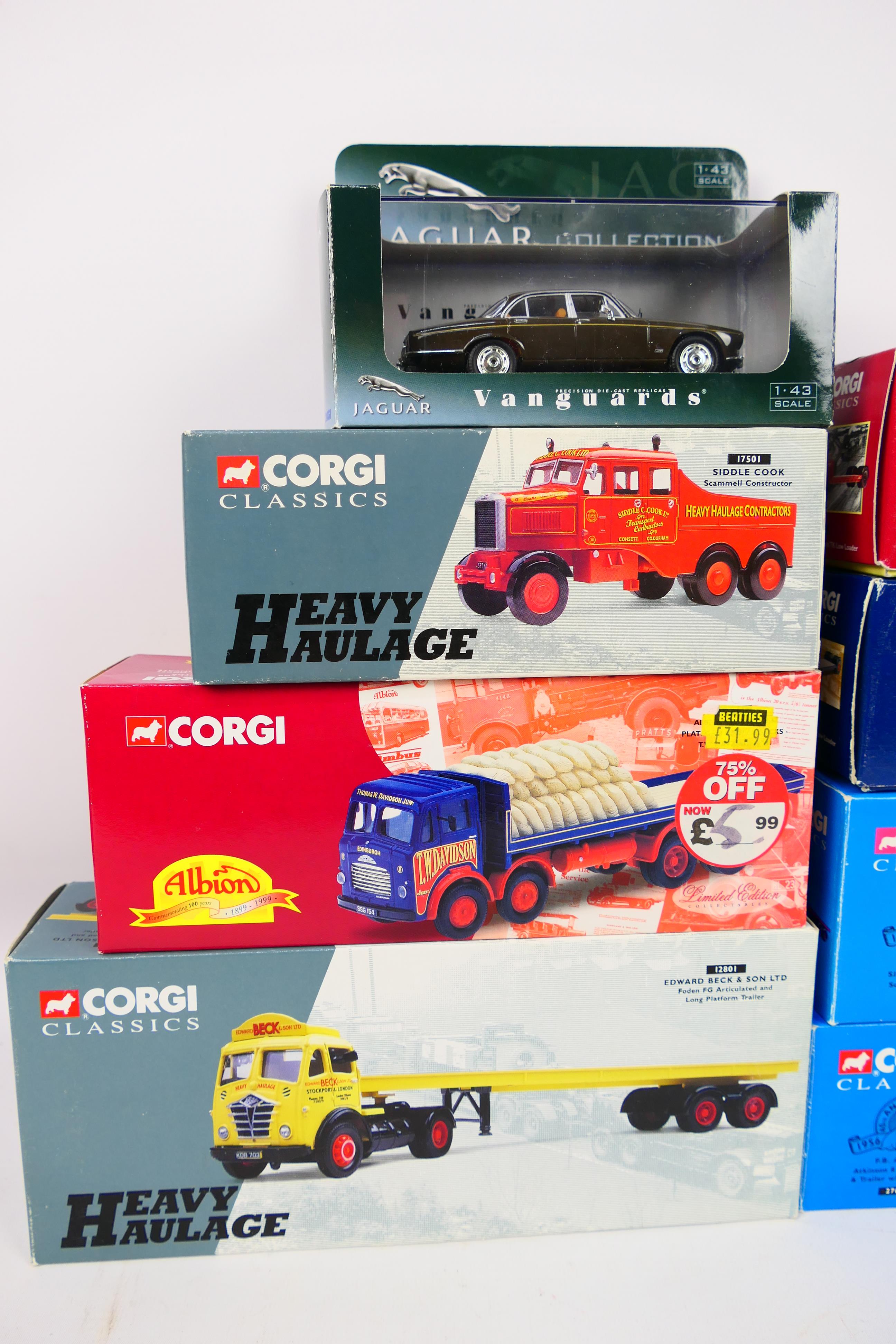 Corgi - Corgi Heavy Haulage - Vanguards - A boxed group of eight diecast model vehicles. - Image 6 of 10