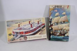 Airfix - 2 x boxed vintage kits, SR.N4 Hovercraft in 1:144 scale # 09171-8 and The Revenge # 801.