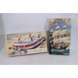 Airfix - 2 x boxed vintage kits, SR.N4 Hovercraft in 1:144 scale # 09171-8 and The Revenge # 801.