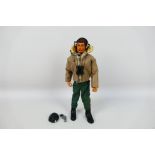 Palitoy - Action Man - A 1978 Action Man action figure with Flock hair and eagle eyes in a Tank