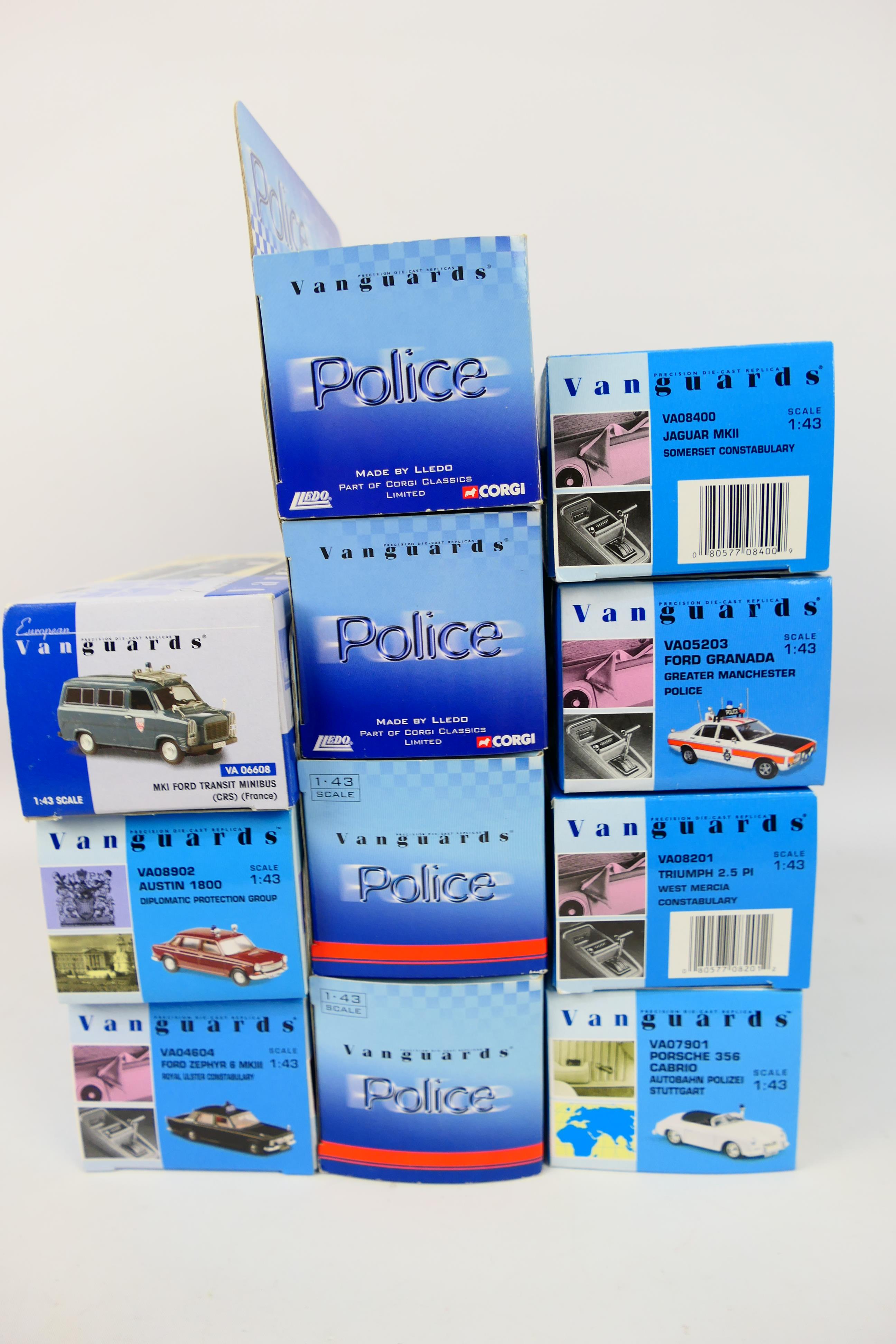Vanguards - 11 boxed diecast 'Police' vehicles from Vanguards. - Image 6 of 8