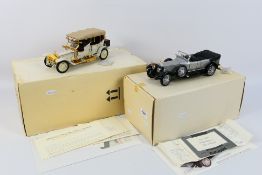Franklin Mint - 2 x boxed Rolls Royce models, a 1911 Tourer and a 1925 Silver Ghost.