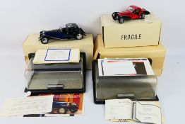 Franklin Mint - 2 x boxed cars,