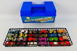 Matchbox - A plastic Matchbox carry case containing 24 Matchbox diecast model cars mainly Superfast.