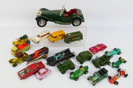 Corgi - Dinky - Bburago - Matchbox - A collection of unboxed models including Batmobile # 267,
