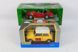 Ertl - Sunnyside - Two boxed diecast 1:18 and 1:16 scale model cars.