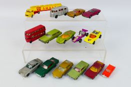 Matchbox - Husky - Lego - Lone Star - A group of unboxed cars including Lamborghini Miura # 33,