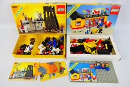 Lego - A pair of Boxed Legs sets from the mid 1980s consisting of set 6373 Motor Cycle Shop and set