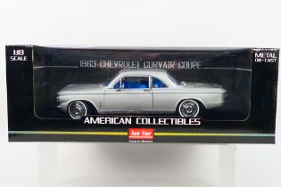 Sun Star - A boxed 1:18 scale Sun Star #1486 'American Collectibles' 1963 Chevrolet Corvair Coupe.