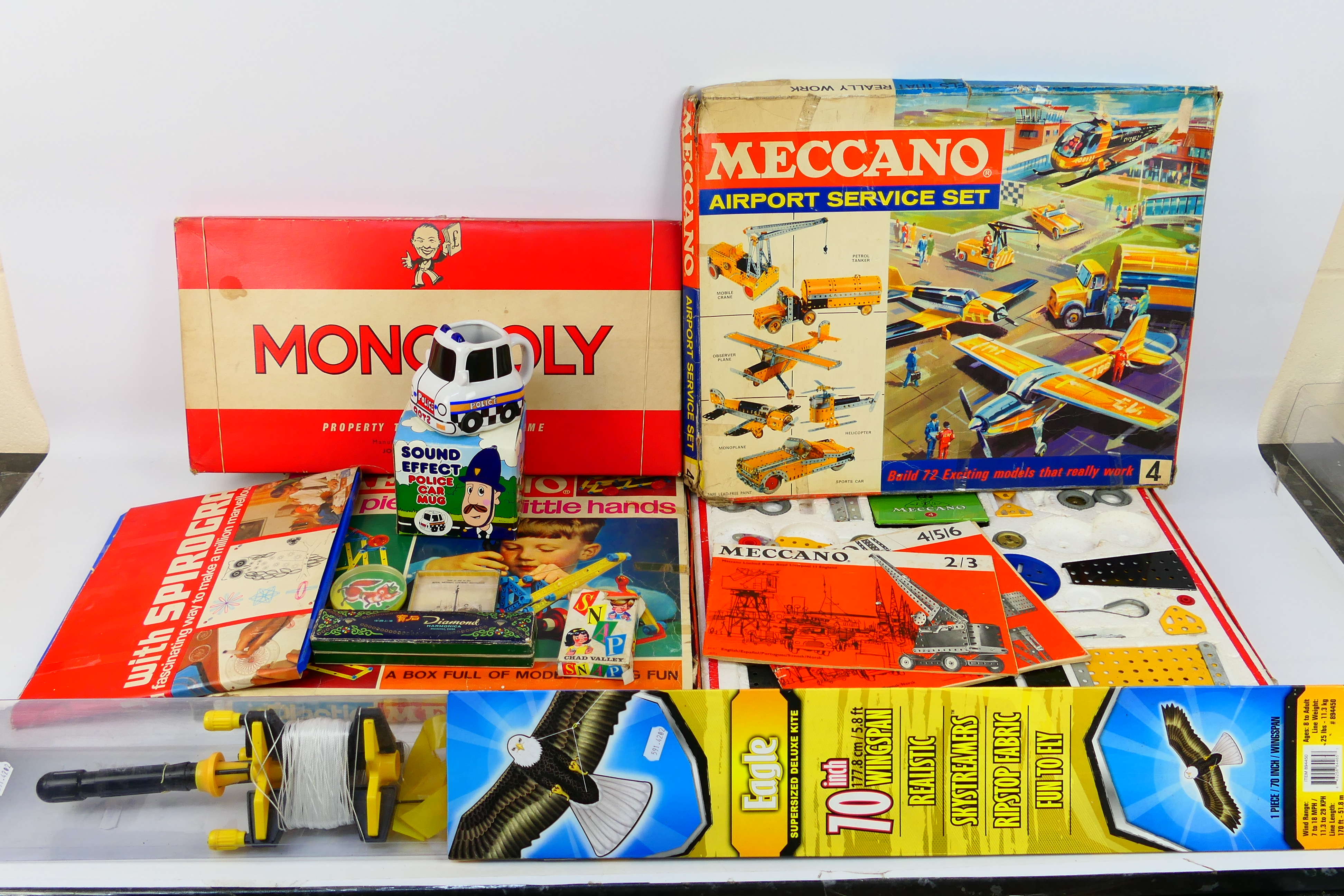 Denys Fisher - Waddingtons - Meccano - A collection of vintage toys including Monopoly,