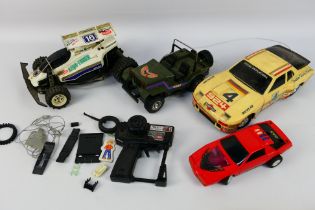 Nikko - Radio Shack - Supertoys - A group of vintage models including r/c Porsche 924 Turbo,