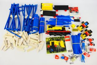 Lego - An unboxed and part assembled lego set 162 Locomotive from 1977(instructions included) and