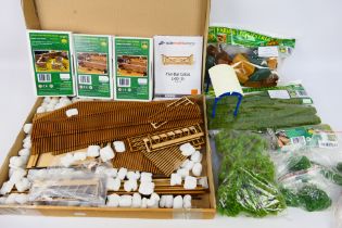 Brushwood Toys - Scale Model Scenes - A collection of Brushwood Toys farm items including trimmed