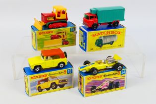 Matchbox - Four boxed Matchbox diecast model vehicles.