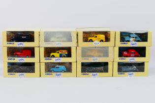 Corgi Classics - A boxed group of 12 boxed diecast 1:43 scale Corgi Classic vehicles.