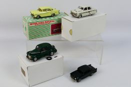 Lansdowne Models - Coronet Classics - Model Road Replicas - 4 x white metal Vauxhall models,