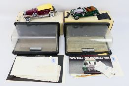 Franklin Mint - 2 x boxed cars, a 1930 Duesenberg J Derham Tourer and a 1938 Alvis 4.