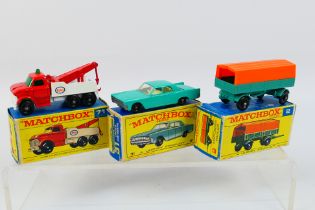 Matchbox - Three boxed Matchbox diecast model vehicles.