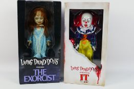 Living Dead Dolls - A pair horror movie inspired Living Dead Dolls comprising of IT(99120) and The