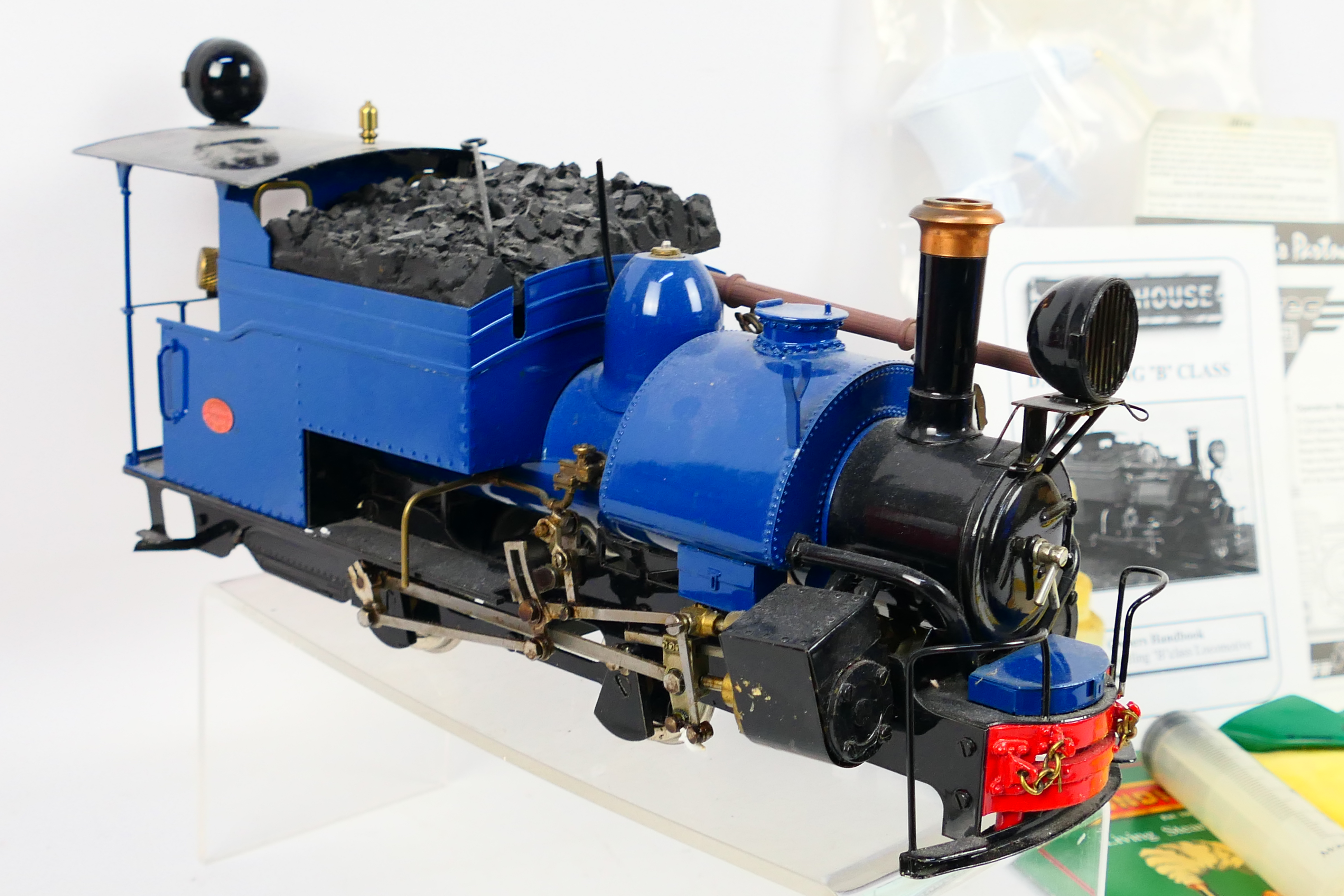 Roundhouse - Live Steam - A G gauge Roundhouse 0-4-0 Darjeeling B class locomotive in blue; - Image 4 of 11
