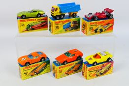Matchbox Superfast - Six boxed Matchbox Superfast diecast model vehicles.