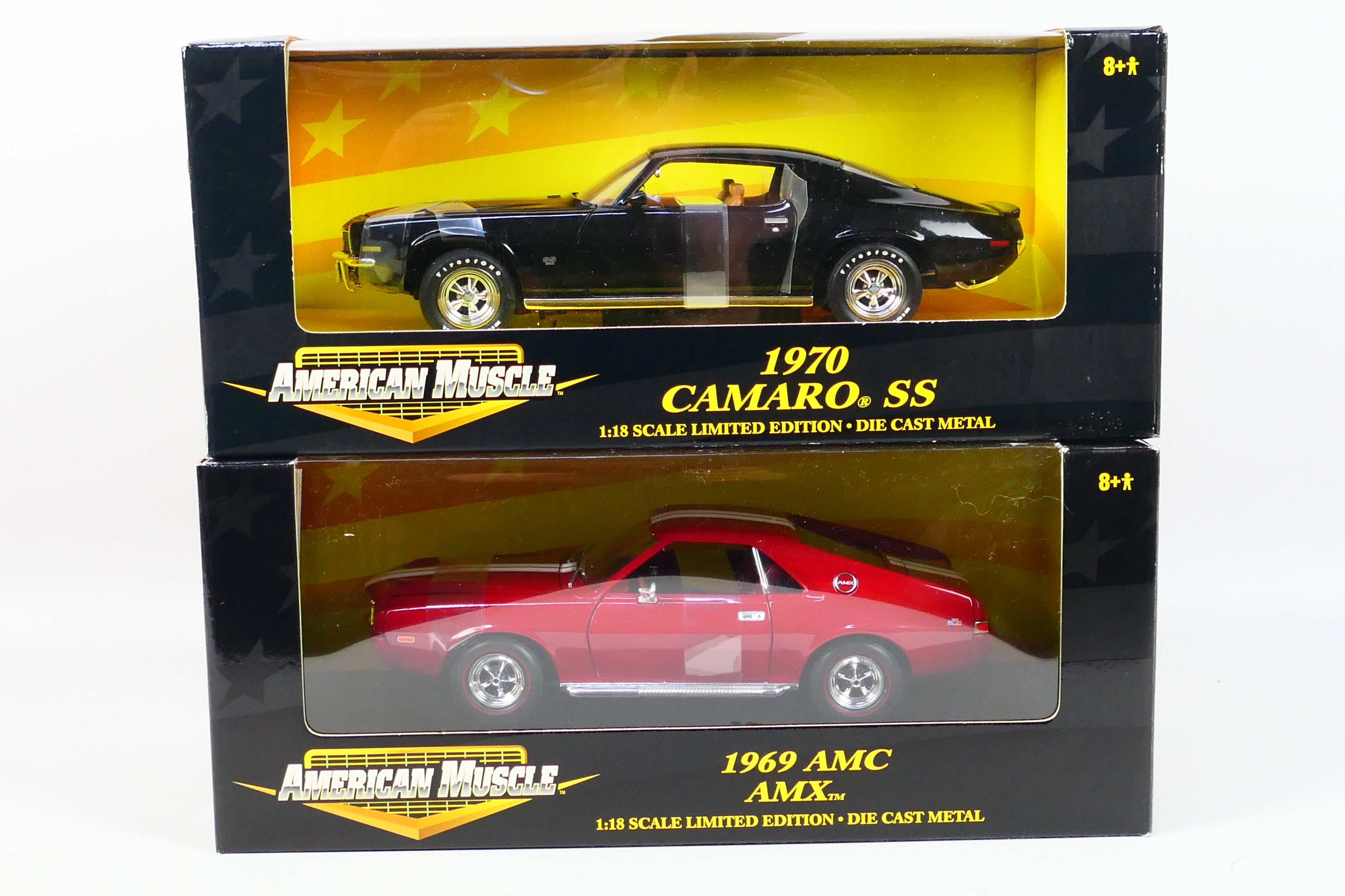 Ertl - Two boxed diecast 'Limited Edition' 1:18 scale model cars from Ertl's 'American Muscle'