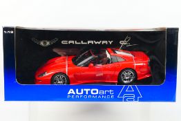 AutoArt - A boxed AutoArt #71012 1:18 scale Callaway C12.