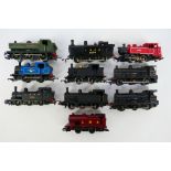 Hornby - Mainline -Tri-ang - An unboxed OO gauge siding of 10 steam locomotives in playworn