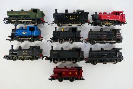 Hornby - Mainline -Tri-ang - An unboxed OO gauge siding of 10 steam locomotives in playworn