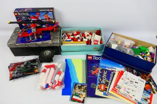 Lego - Technic - A collection of Lego including a boxed built Technics Helicopter # 8812 and a