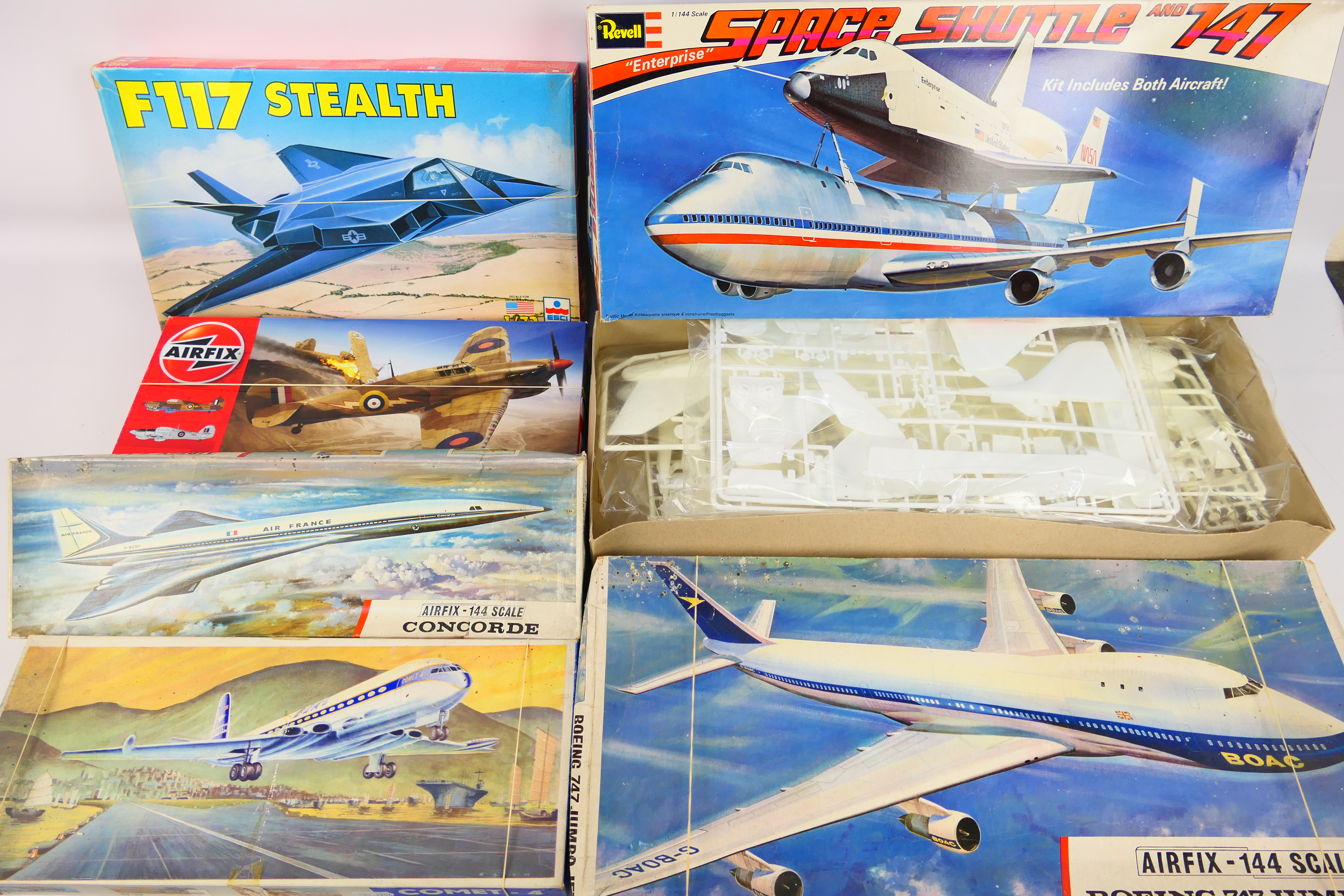 Airfix - Revell - Esci - 6 x aircraft model kits including Space Shuttle and 747 in 1:144 scale, - Image 3 of 3