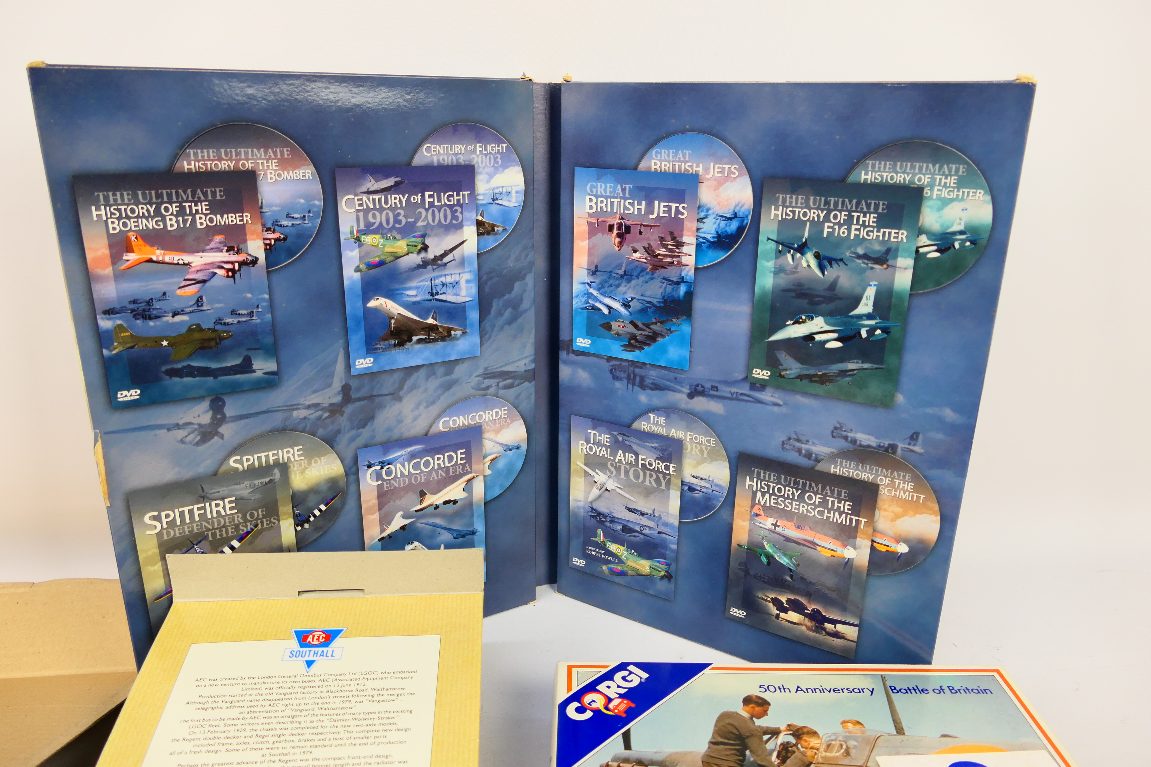 Corgi - 3 x sets of vehicles and a box Milestones Of Flight 8 x DVD set. - Image 2 of 4