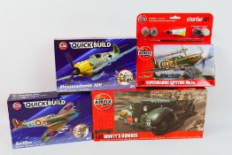 Airfix - A selection of four Airfix Kits comprising of 1/32 Scale Monty's Humber(A05360),