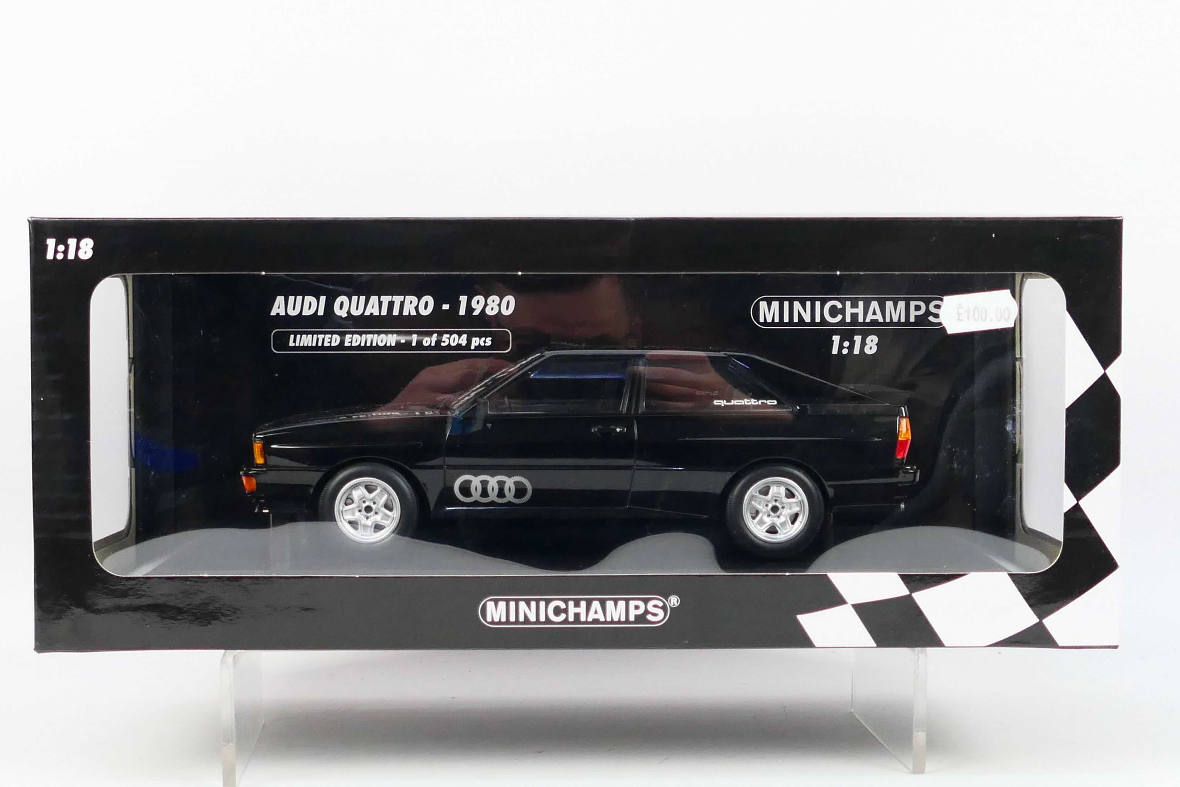 Minichamps - A boxed 1:18 scale Minichamps Limited Edition #155016121 1980 Audi Quattro.