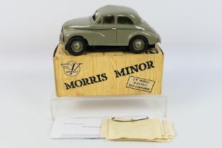 Victory Industries - A boxed motorised V Model Morris Minor low light model in grey.