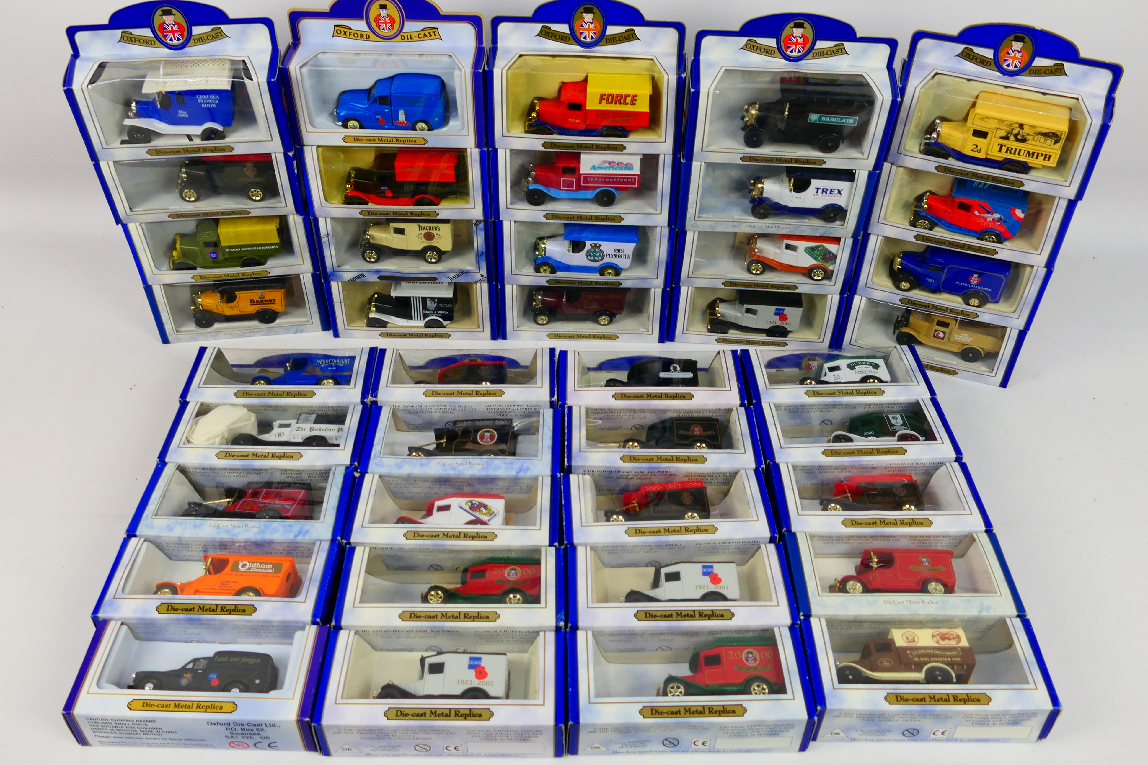 Oxford Diecast - A collection of 40 Diecast Metal replica vehicles including Barnet,