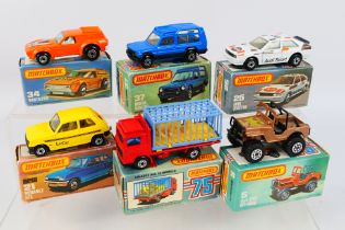 Matchbox Superfast - Six boxed Matchbox Superfast diecast model vehicles.