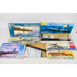 Airfix - Italeri - Zvezda - 6 x boxed model kits including H.M.S.