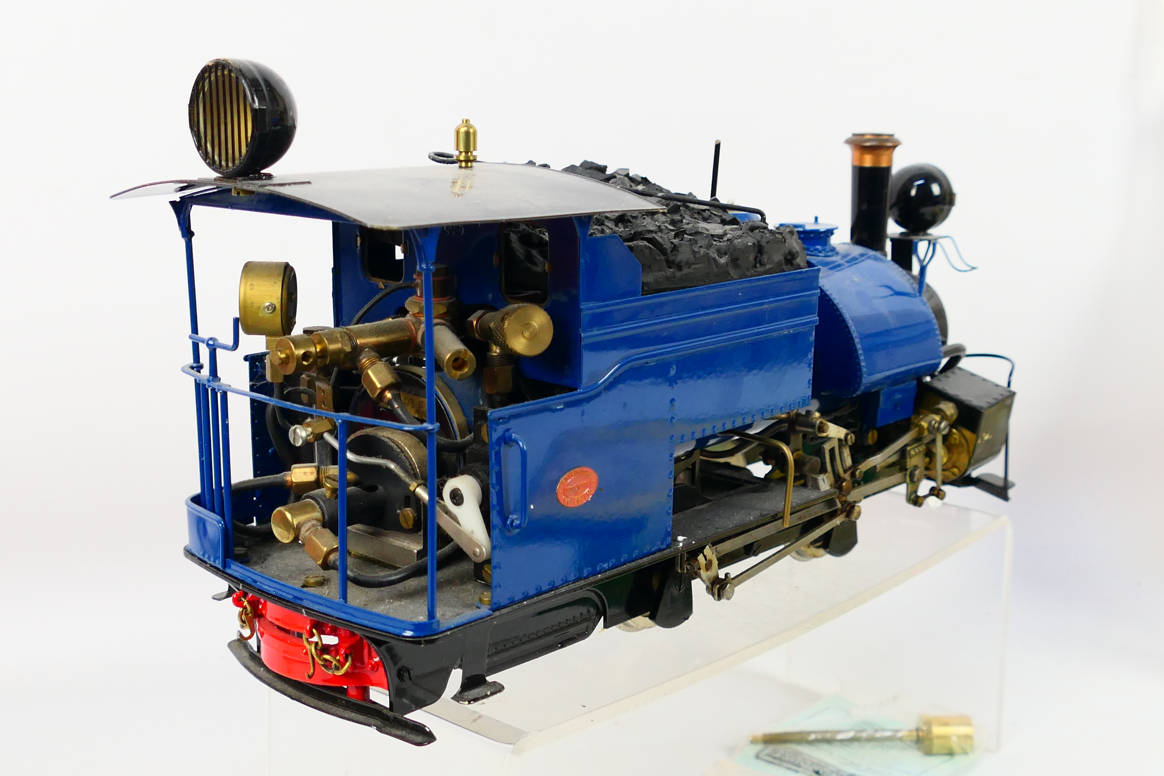 Roundhouse - Live Steam - A G gauge Roundhouse 0-4-0 Darjeeling B class locomotive in blue; - Image 6 of 11